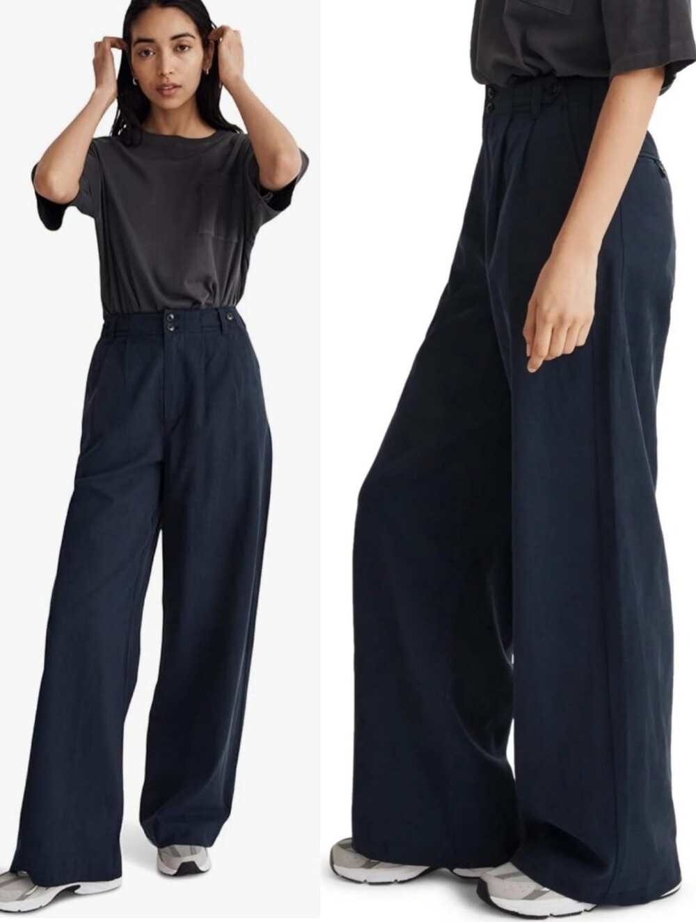 🆕️Madewell Harlow Wide-Leg Pant in Drapey Twill Size 4